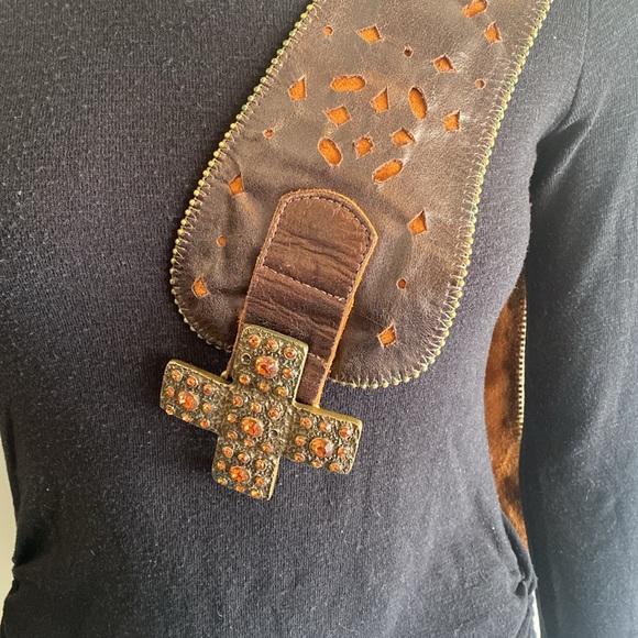 LEATHEROCK super soft brown leather belt - Picture 4 of 5